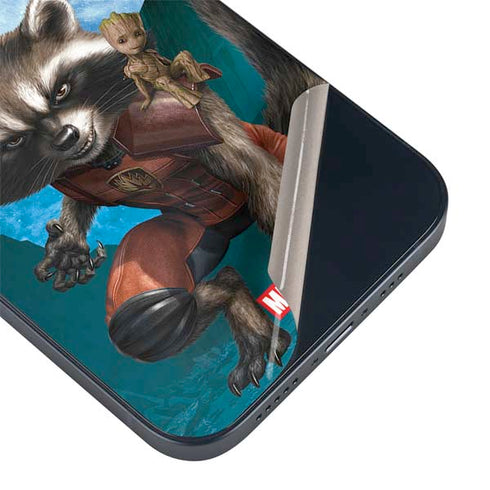 Marvel Rocket and Baby Groot Cosmic Bond iPhone Skins